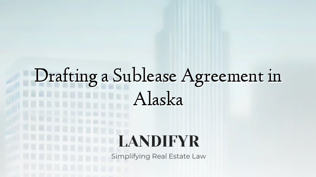 Drafting a Sublease Agreement in Alaska
