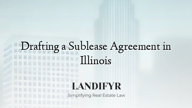Drafting a Sublease Agreement in Illinois
