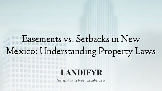 Easements vs. Setbacks in New Mexico: Understanding Property Laws