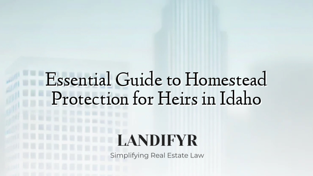Essential Guide to Homestead Protection for Heirs in Idaho