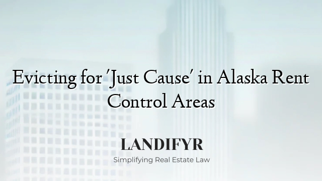 Evicting for 'Just Cause' in Alaska Rent Control Areas