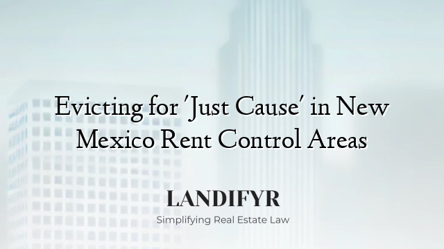Evicting for 'Just Cause' in New Mexico Rent Control Areas