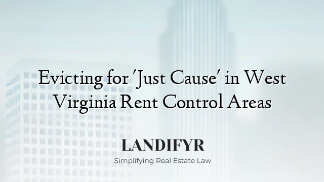 Evicting for 'Just Cause' in West Virginia Rent Control Areas