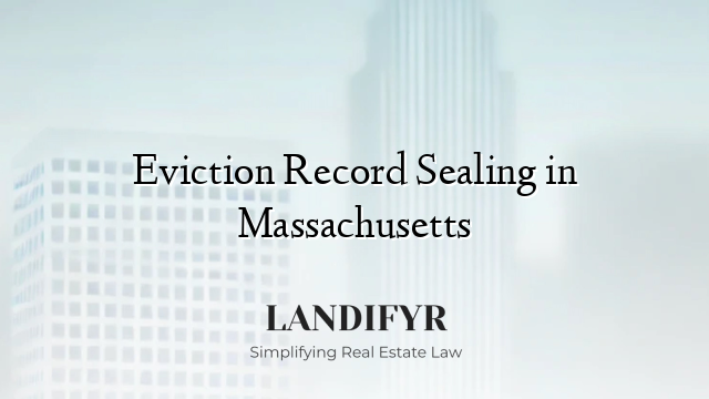 Eviction Record Sealing in Massachusetts