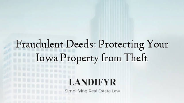 Fraudulent Deeds: Protecting Your Iowa Property from Theft