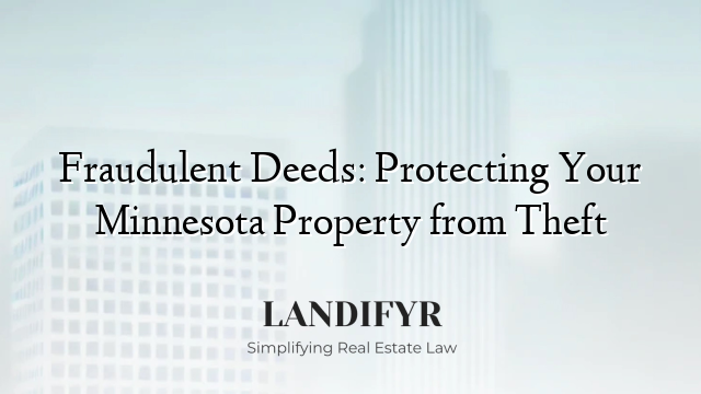 Fraudulent Deeds: Protecting Your Minnesota Property from Theft