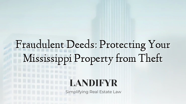 Fraudulent Deeds: Protecting Your Mississippi Property from Theft