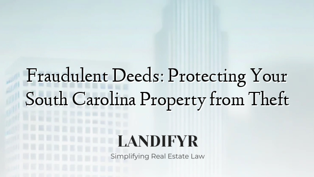 Fraudulent Deeds: Protecting Your South Carolina Property from Theft