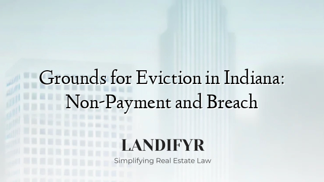 Grounds for Eviction in Indiana: Non-Payment and Breach