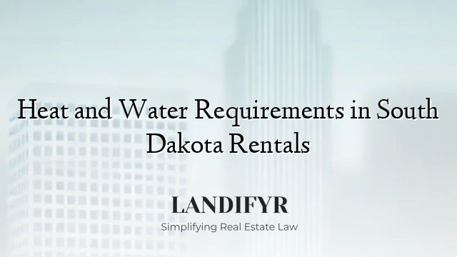 Heat and Water Requirements in South Dakota Rentals