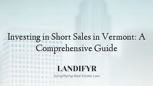 Investing in Short Sales in Vermont: A Comprehensive Guide