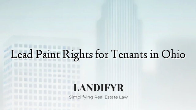 Lead Paint Rights for Tenants in Ohio