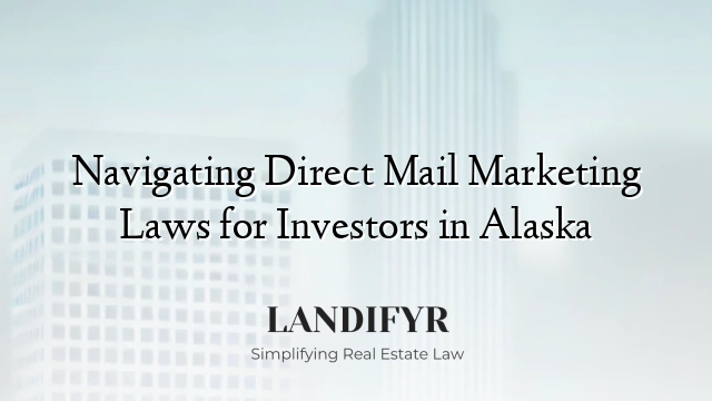Navigating Direct Mail Marketing Laws for Investors in Alaska