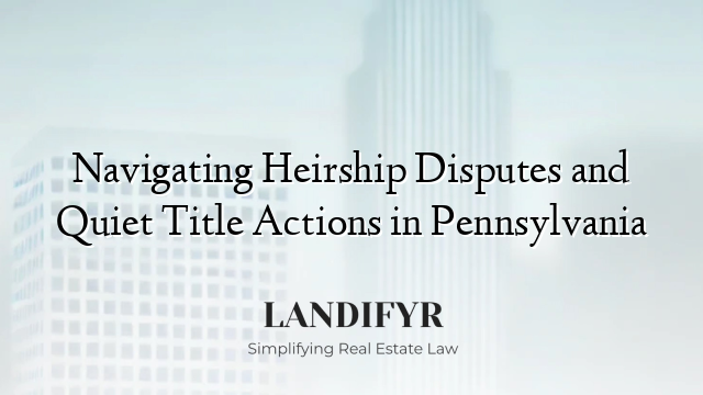 Navigating Heirship Disputes and Quiet Title Actions in Pennsylvania
