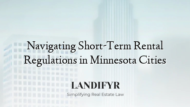 Navigating Short-Term Rental Regulations in Minnesota Cities