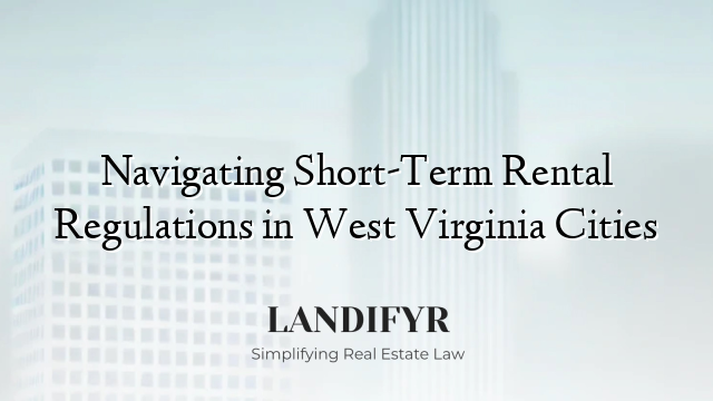Navigating Short-Term Rental Regulations in West Virginia Cities