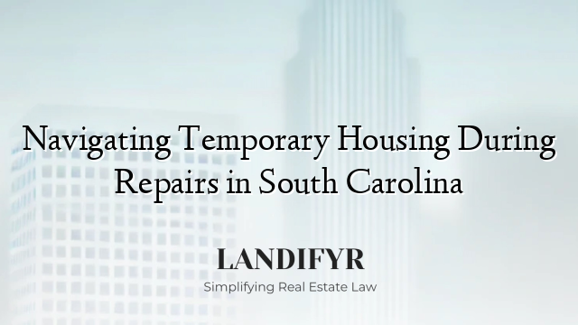 Navigating Temporary Housing During Repairs in South Carolina