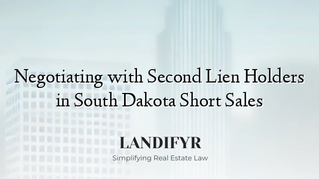 Negotiating with Second Lien Holders in South Dakota Short Sales