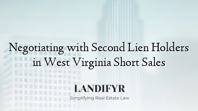 Negotiating with Second Lien Holders in West Virginia Short Sales