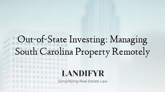 Out-of-State Investing: Managing South Carolina Property Remotely