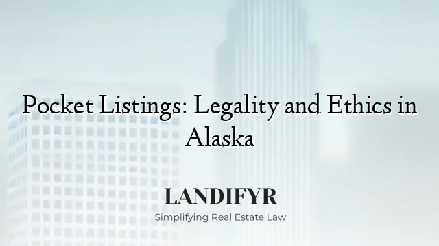 Pocket Listings: Legality and Ethics in Alaska