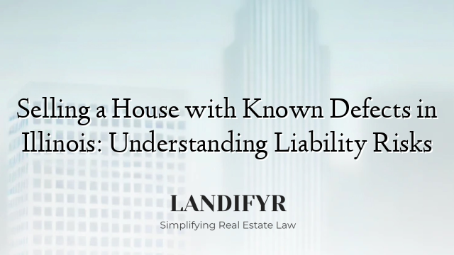 Selling a House with Known Defects in Illinois: Understanding Liability Risks