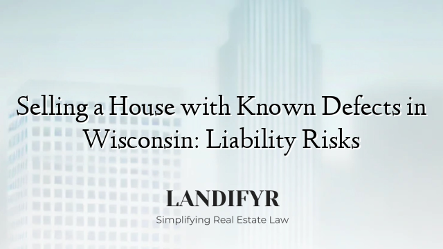 Selling a House with Known Defects in Wisconsin: Liability Risks