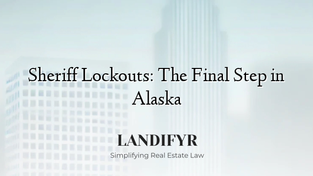 Sheriff Lockouts: The Final Step in Alaska