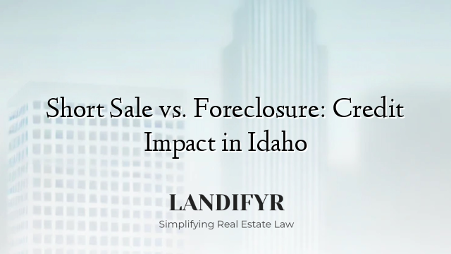 Short Sale vs. Foreclosure: Credit Impact in Idaho