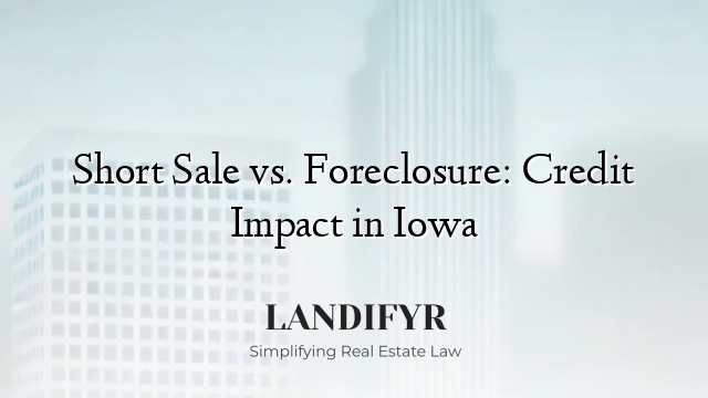 Short Sale vs. Foreclosure: Credit Impact in Iowa