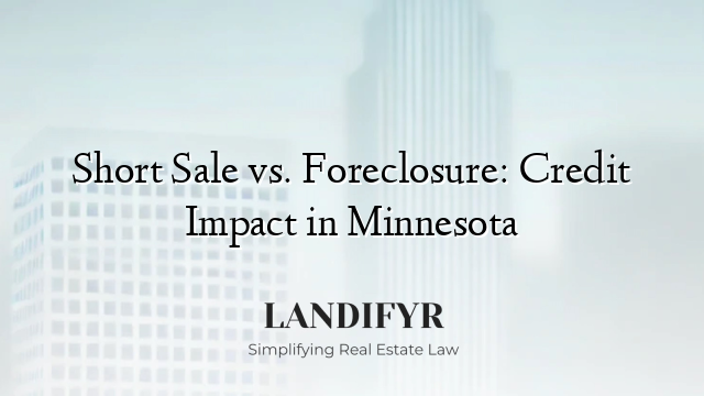 Short Sale vs. Foreclosure: Credit Impact in Minnesota