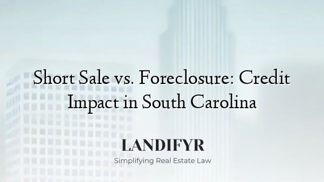 Short Sale vs. Foreclosure: Credit Impact in South Carolina