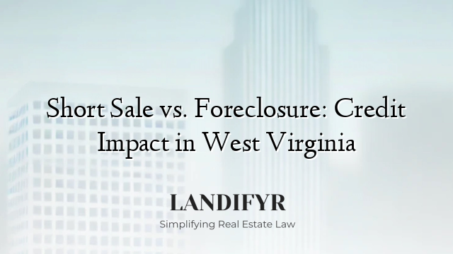 Short Sale vs. Foreclosure: Credit Impact in West Virginia