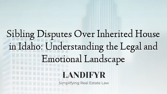 Sibling Disputes Over Inherited House in Idaho: Understanding the Legal and Emotional Landscape
