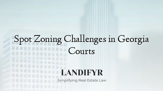Spot Zoning Challenges in Georgia Courts