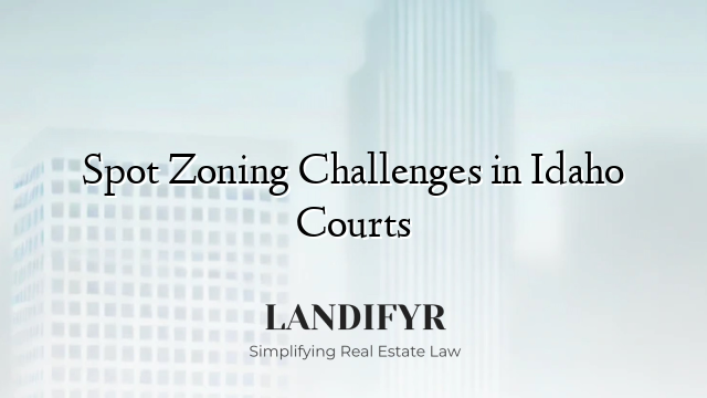 Spot Zoning Challenges in Idaho Courts