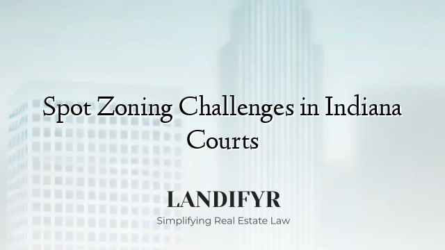 Spot Zoning Challenges in Indiana Courts