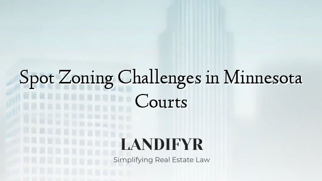 Spot Zoning Challenges in Minnesota Courts