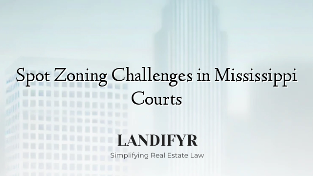 Spot Zoning Challenges in Mississippi Courts