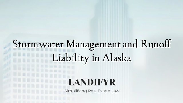 Stormwater Management and Runoff Liability in Alaska