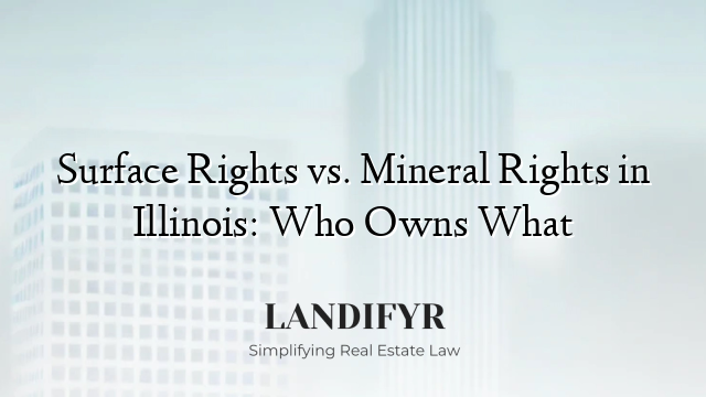Surface Rights vs. Mineral Rights in Illinois: Who Owns What