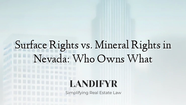 Surface Rights vs. Mineral Rights in Nevada: Who Owns What