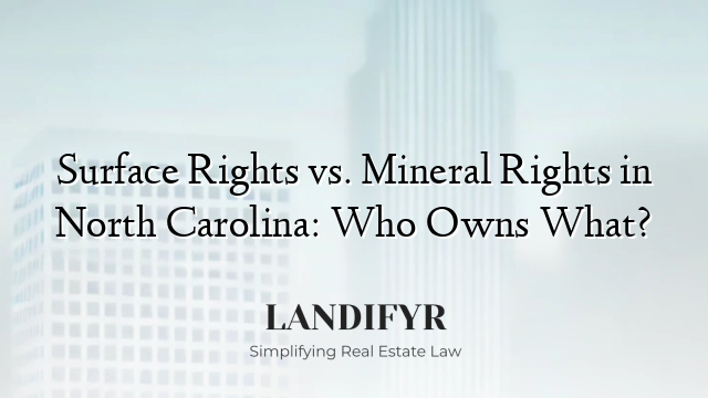 Surface Rights vs. Mineral Rights in North Carolina: Who Owns What?