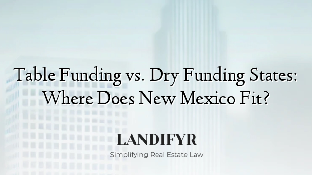Table Funding vs. Dry Funding States: Where Does New Mexico Fit?