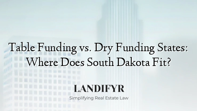 Table Funding vs. Dry Funding States: Where Does South Dakota Fit?