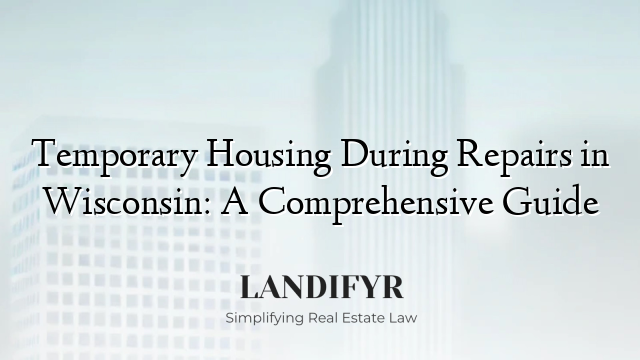 Temporary Housing During Repairs in Wisconsin: A Comprehensive Guide