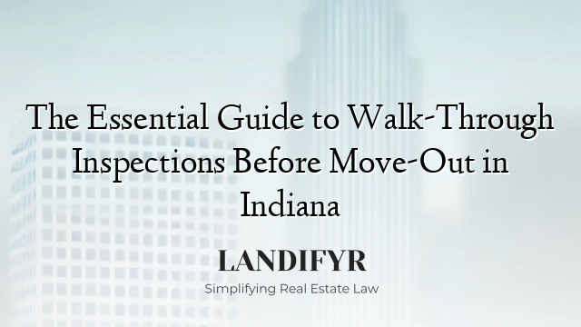 The Essential Guide to Walk-Through Inspections Before Move-Out in Indiana