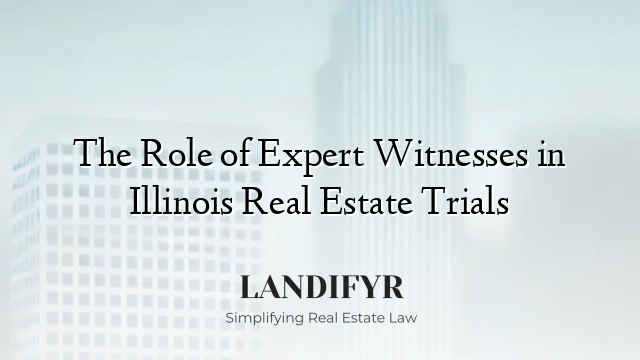 The Role of Expert Witnesses in Illinois Real Estate Trials