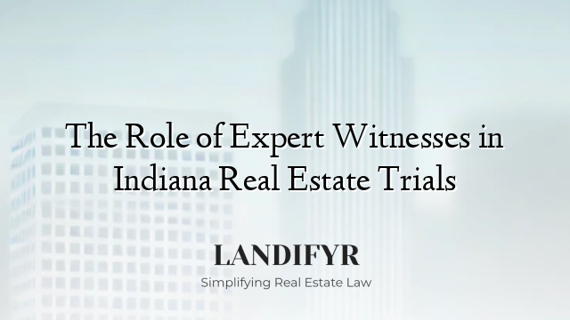 The Role of Expert Witnesses in Indiana Real Estate Trials