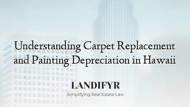 Understanding Carpet Replacement and Painting Depreciation in Hawaii